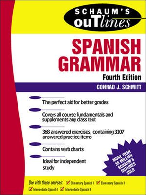 cover image of Schaum's Outline of Spanish Grammar